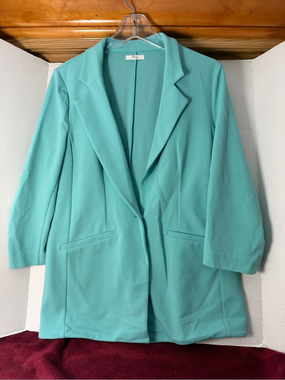 Maurices Women’s Teal Open-Front Blazer Jacket